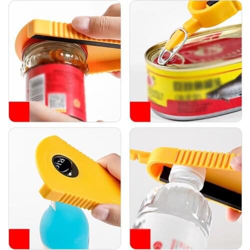 Bottle Opener Plastic Nonslip Multifunctional Jar Opener Can Opener For Kitchen Easy To Use Can Opener Kitchen Useful Tools