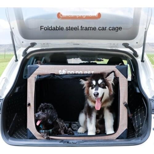 The portable travel Dog kennel folding scaling An on-board mobile The dog cage beds for large dogs outdoor pet tent puppy house