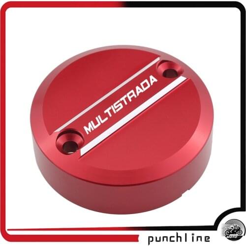 Fit Multistrada 1200 1200S 10-14 For Monster 1100 1100S/EVO 09-13 Monster 1200 S/R 14-17 Front Brake Fluid Reservoir Cap Cover