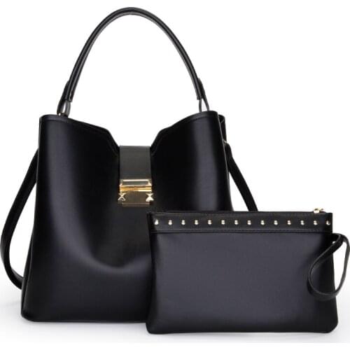Casual Women Pu Leather Handbags Bucket Bag Large Capacity Ladies Shoulder Messenger Bag High Quality Female Tote Crossbody Bag