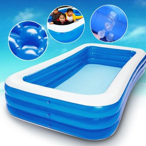 Dropship Indoor Sport 6 Size Inflatable Pool Swimming Pool Family Outdoor Backyard Summer Inflatable Pool Water Tub Kid Adult