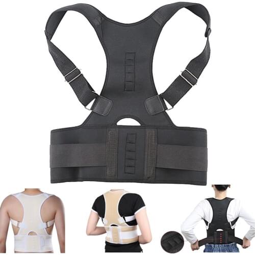 Adjustable Magnetic Posture Corrector Back Brace Belt Shoulder Straightener Back Support Posture Correction for Men Women Braces