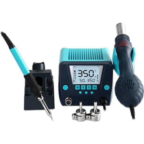 Hot air gun Welding station Soldering iron Constant temperature electric iron Welding desoldering station two in one