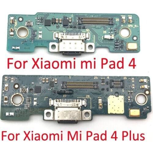 USB Charging Port Mic Microphone Dock Connector Board Flex Cable Repair Parts For Xiaomi Mi Pad 4 Pad4 / Pad 4 Plus