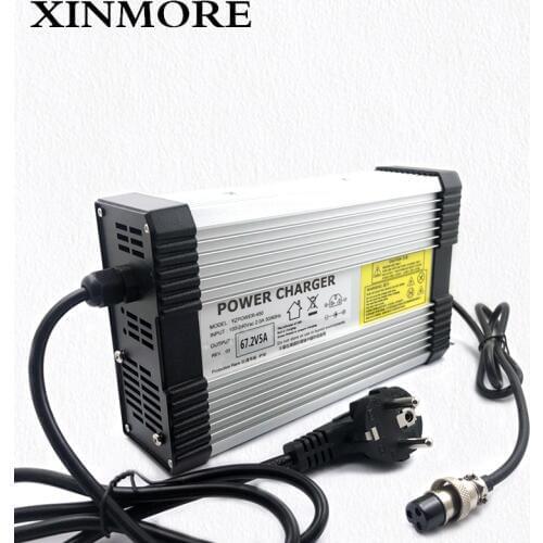 XINMORE AC-DC 72.5V 5A Lead Acid Battery Charger for 60V Power Polymer Scooter Ebike for Electric bicycle & Tool