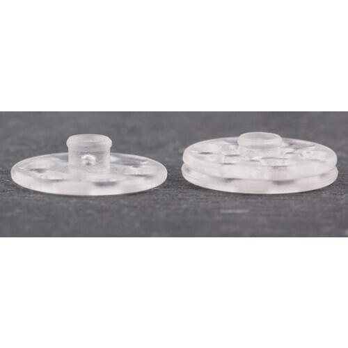 100pcs 8mm/10/12/15/18/20mm Small Invisible Clear Transparent Resin Plastic Snap Press Button Fastener Stud Sewing Accessory DIY