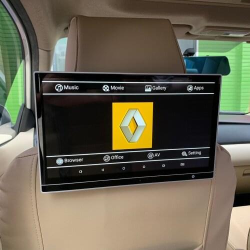 12.5 Inch Car Video Rear Screen Wifi Bluetooth-compatible Android 9.0 Headrest With TV Monitor For Renault Car Pillow Monitor