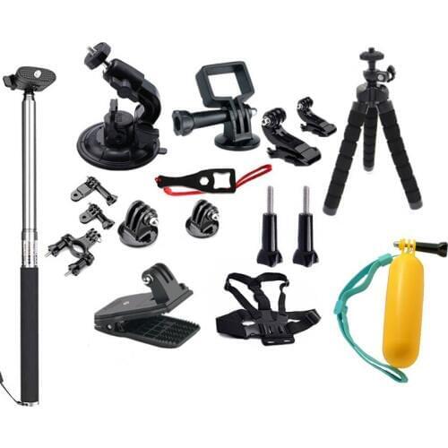 19 in 1 osmo accessories kit selfie stick Chest backpack clip base for dji osmo action camera & osmo pocket gimbal