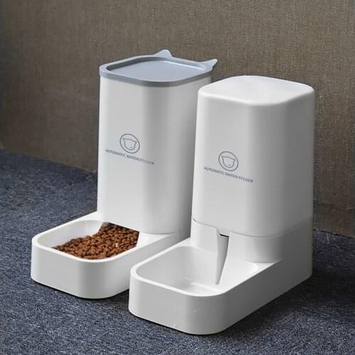 Large Capacity Pet Automatic Feeder for Dog Cat Food Water Feeding Dispenser Detachable Pet Bowl Container