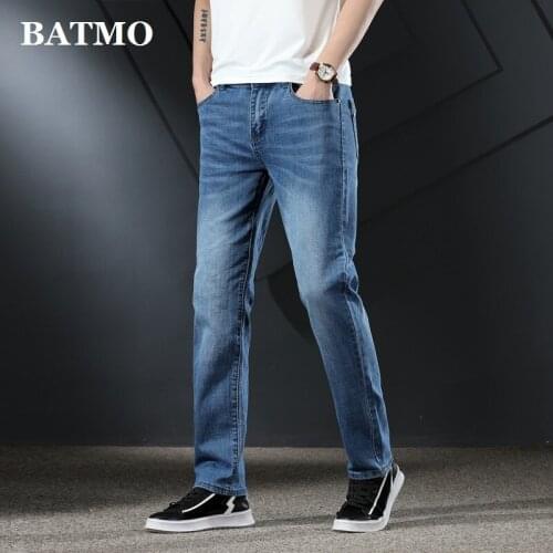 BATMO 2021 new arrival spring Classic casual jeans men,elasticit jeans Plus-size 28-40 316