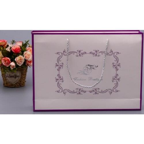 Free Sample Promotional Recycled Fashion Shopping Paper Grocery Tote Bag With Custom Printed Logo --XP2298