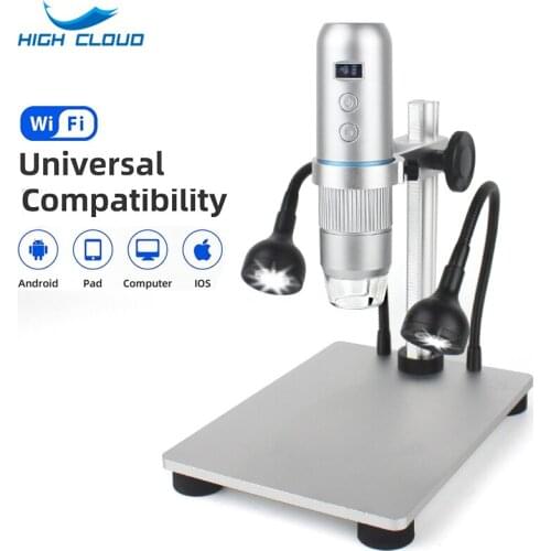Wireless Digital Microscope wifi1000x Magnification 8LED USB Endoscope Camera Compatible with iPhone iPad Android Mac Windows