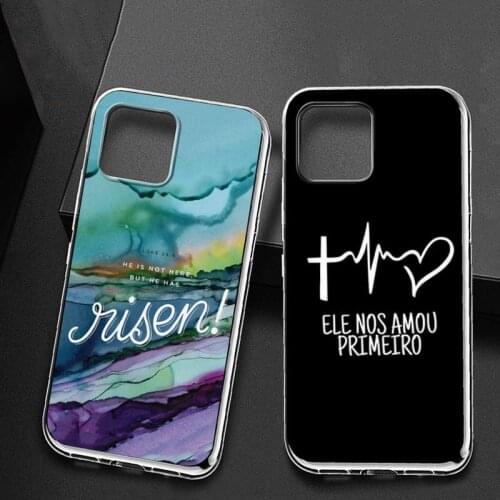 Bible Jesus Christ Christian Phone Case For iphone 11 pro max case 11 12 pro XS MAX Mini 8 7 6 6S Plus X SE 2020 XR phone case