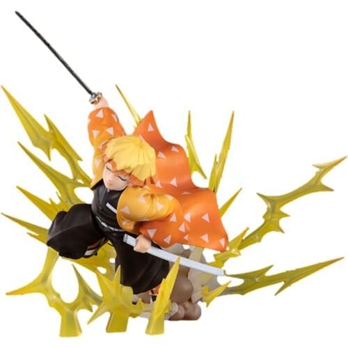 Pre-Sale Demon Slayer Agatsuma Zenitsu Anime Action Figures Second Edition Model Toy Hand-Made Collectible Ornaments Child Gift