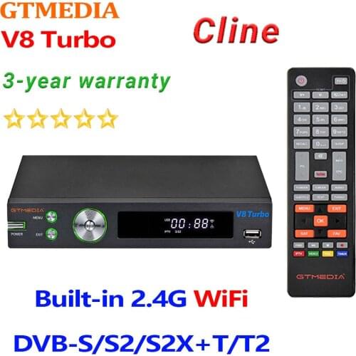 GTMEDIA V8 Turbo TV Box Youtube Xtream Built-in WiFi Support DVB-S/S2/S2X+T/T2/Cable/J.83B