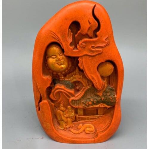 China ink lump Buddha crafts statue