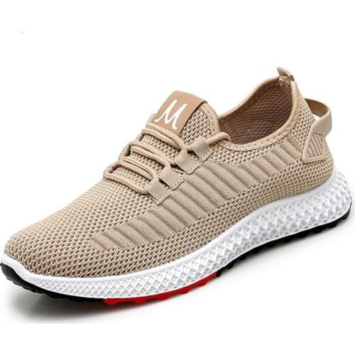 New Mens Sport Running Shoes Light Breathable Mesh Sneakers Outdoor Comfortable Anti-slippery Gym Trainers Walking Jogging Flats