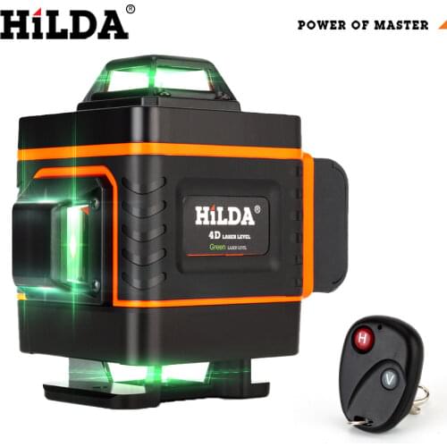 HILDA 4D Laser Level cross line Green laser level self-leveling multipurpose level laser horizon vertical measure