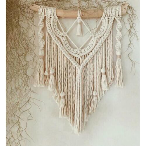 Layer Wave Macrame Wall Hanging Living Room Sofa Headboard Decoration Mandala Boho Decor Tapestry Hotel Model Room Decoration