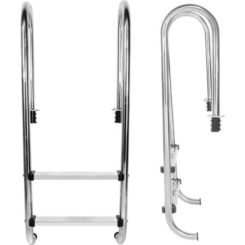 Fashionable Stainless Steel Pool Ladder Anti Slip Pool Ladder for Large Swimming Pools Open Air Entertainment Garden Private