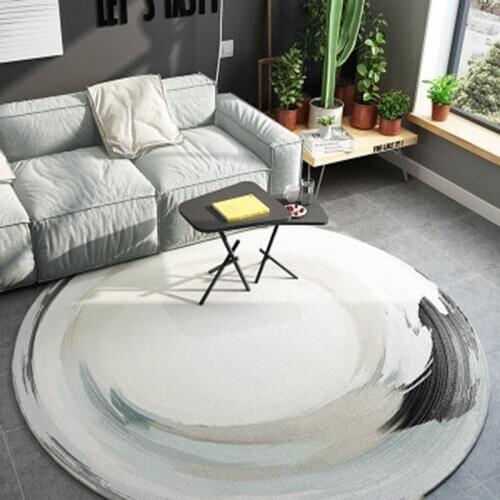 Newest Round Coral Velvet Carpet Color Water Absorption Sofa Carpet Memory Foam For Bedroom Living Room Children rug Yoga Mats