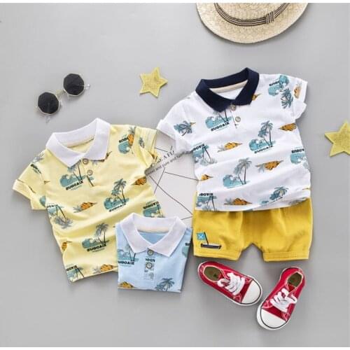 2020 New Baby Boys Summer Clothes Newborn Children Clothing Sets For 0-4 Years Sleeve Shirts Jeans Cool Denim Shorts Sport Suits