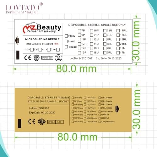 OEM Microblading Needles Bags Tattoo Eyebrow Microblade Package Embroidery Agulha Nano-Needle Packing For Tattooing 50000pcs