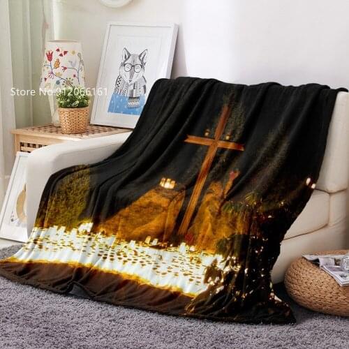 Jesus Bedspread For Bed Merry Christmas Flannel Blanket Festival Holiday Fleece Blanket Nap Office For Bedroom Throw Blanket