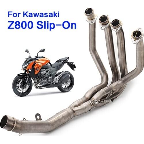 Z800 Full System For kawasaki Z800 Front link pipe Motorcycle Exhaust Middle Pipe Connect Link Tubes Stainless Steel Slip-on