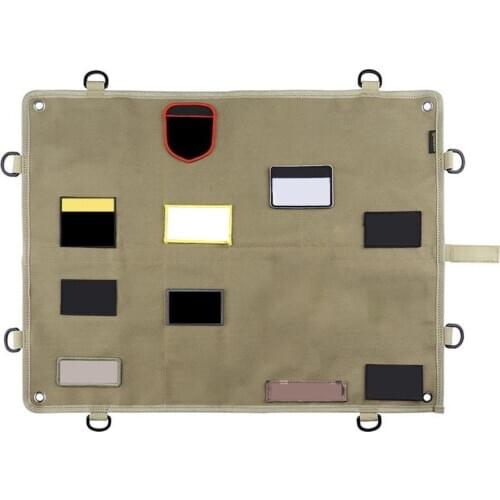 Hunting Accessories Tactical Patches Display Board Embroidered Foldable Panel Army Hook Patch Holder Emersongear