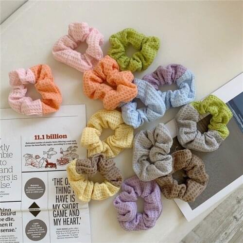 Fabric Scrunchie Elastic Hair Bands Hair Band Tie Rope Women Rubber Band Ponytail Holder Headband Gum for Girls Hair Accessories