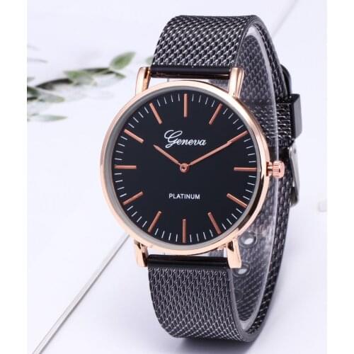 Luxury Wrist Watches for men Fashion Quartz Watch Stainless steel mesh tape women Wathes Casual Ladies watch relogio feminino