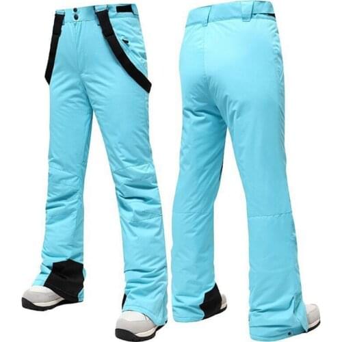Snow Ski Pants Waterproof Insulating Protection Smooth Surface Women Windproof Breathable Snow Ski Pants for Snowboarding
