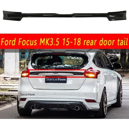 The middle wing of the rear trunk door tail for Ford focus mk3.5 hatchback 2015-2018 st RS ABS material