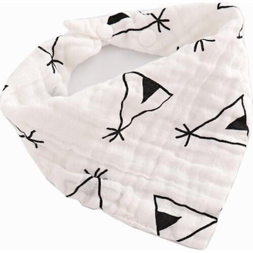 Maternal baby products gauze saliva towel bib newborn triangle towel baby bib children meal pocket