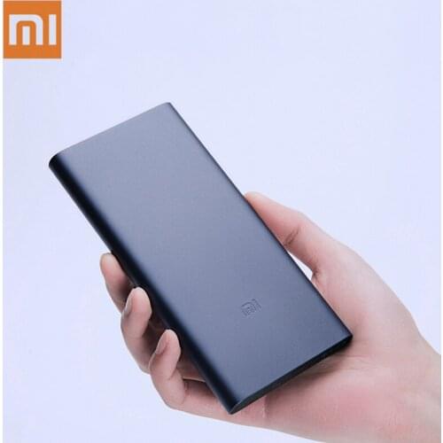 Xiaomi Mi Power Bank 2i 10000mAh External Battery Bank 18W Quick Charge Powerbank 10000 with Dual USB Output for Smart Phone