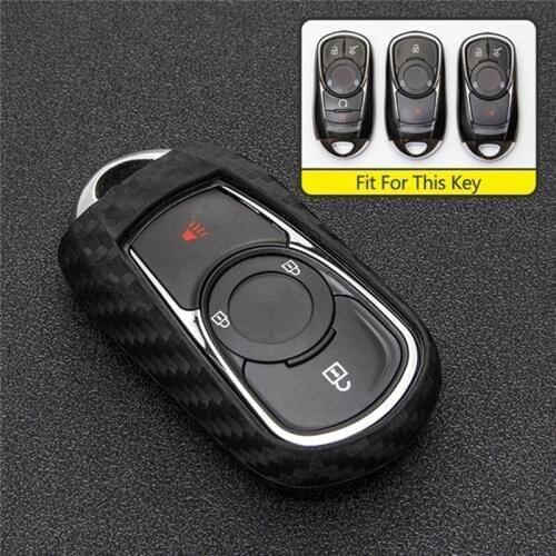Carbon Fiber Pattern Car Key Protect Shell For Buick ENCORE ENVISION NEW LACROSSE For Opel Astra Car Interiro Accessories