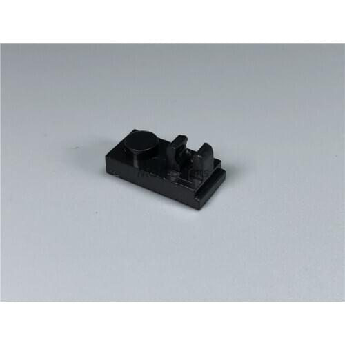 100pcs/lot MOC Bricks Black Plate Modified 1 x 2 with Clip on Top fit with 92280 Educational Building Blocks DIY toys for kids