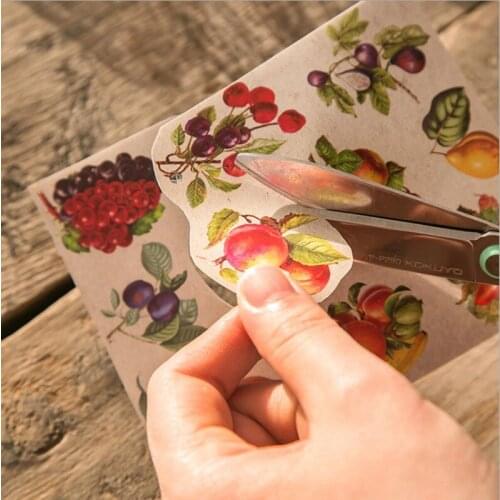 20packs Fruit Retro DIY Handmade European Style Retro Art Diary Scrapbook Decoration Planner Creative Stationery