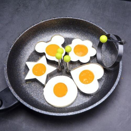 200pcs Stainless Steel Fried Egg Shaper Pancake Mold Kitchen Cooking Tools Fried Egg Ring Pancake Mould WB76