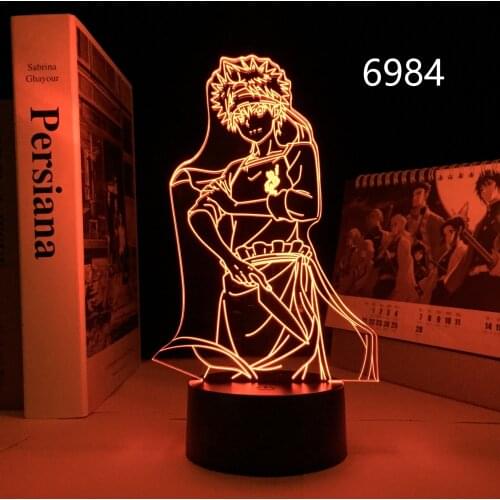 Anime Food Wars Shokugeki No Soma Led Light for Bedroom Decor Night Light Childrens Birthday Gift Room Decor Anime 3d Lamp