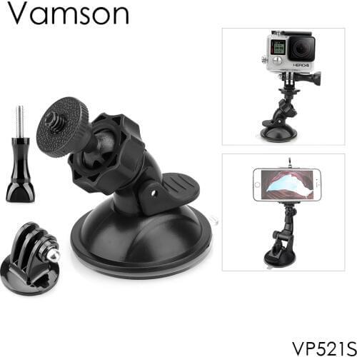 Vamsonfor gopro Car Suction cup hero 7 6 5 4 for DJI OSMO Action Camera Glass Sucker Accessory forXiaomiYi 4K VP521S