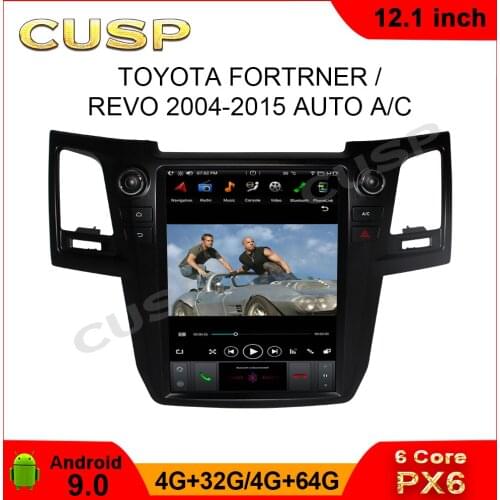 Car Multimedia Player For TOYOTA Fortuner Android tesla style Screen Audio radio upgrade Stereo px6 autoradio GPS Head unit