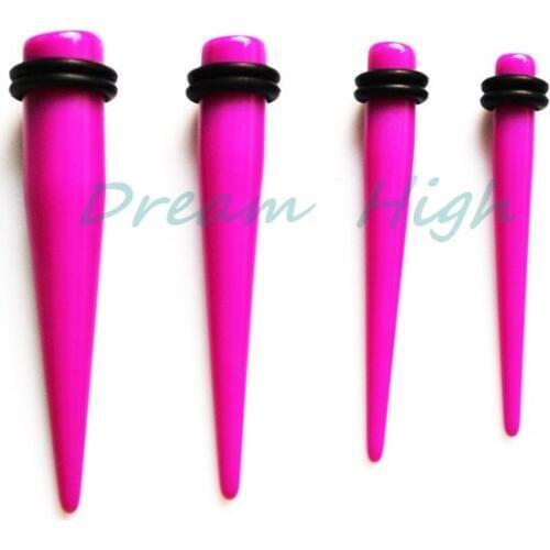 Free Shipping Purple Colour Ear Piercing Taper Stretcher Plug Earring Stretching Expander Expanding Kit 5-10mm Popular Jewelr