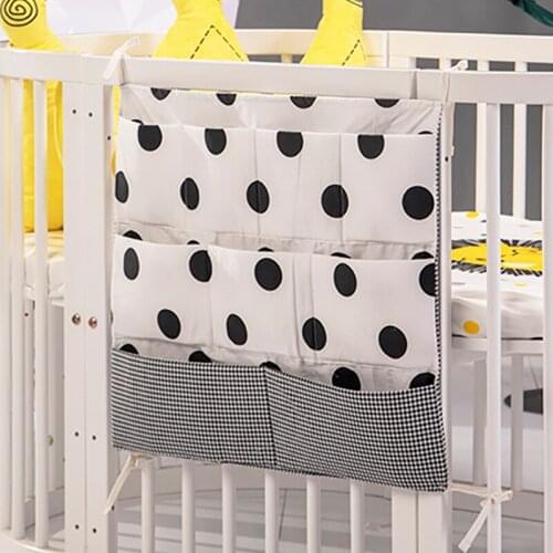 Baby hanging storage bag crib accessories Crib Bedding newborn cradle crib storage