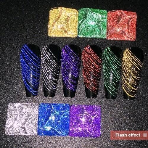 Nail Art Stretch Drawing Glue Spider Gel Super Stretch Painted Gel Nail Polish Graffiti Easy drawing Metal Painted TSLM1