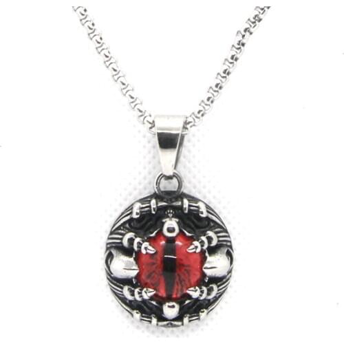 Hot!! Newest Color Eyeball Pendant 316L Stainless Steel Jewelry Band PARTY Fashion Pendant