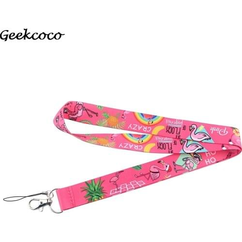 J1937 Fashion Cartoon Bird Neckneck Lanyard Key ID Card Gym Mobile Phone Strap Multifunction Decoration
