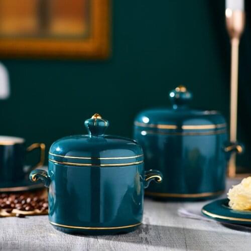 Ceramic stewing cup with cover steaming stewing pot soup cup household birds nest water proof stewing pot soup bladder for more