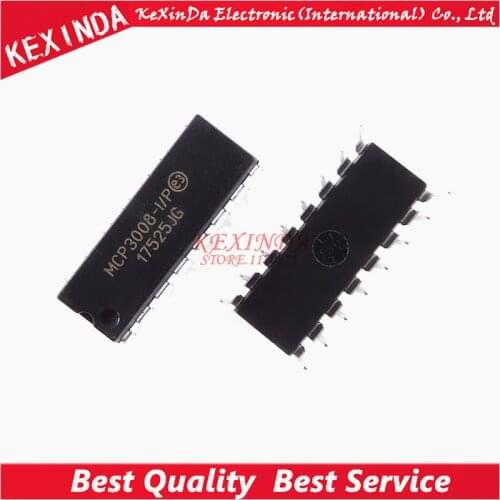 MCP3008-I/P MCP3008-I MCP3008 DIP14 5pcs/lot Free shipping